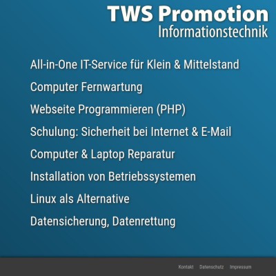 TWS Promotion - Informationstechnik